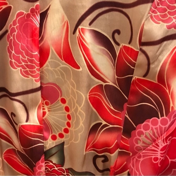 Vintage Nelli USA By Janice Jaraicie Wool Button Up Satin Interior Waist Tie Lrg - Picture 10 of 12